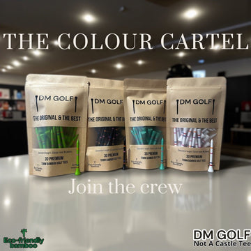 The Colour Cartel — 120 Premium Bamboo Golf Tees