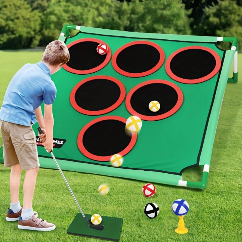 NNETM Golf Practice Net Set with Mat & Balls