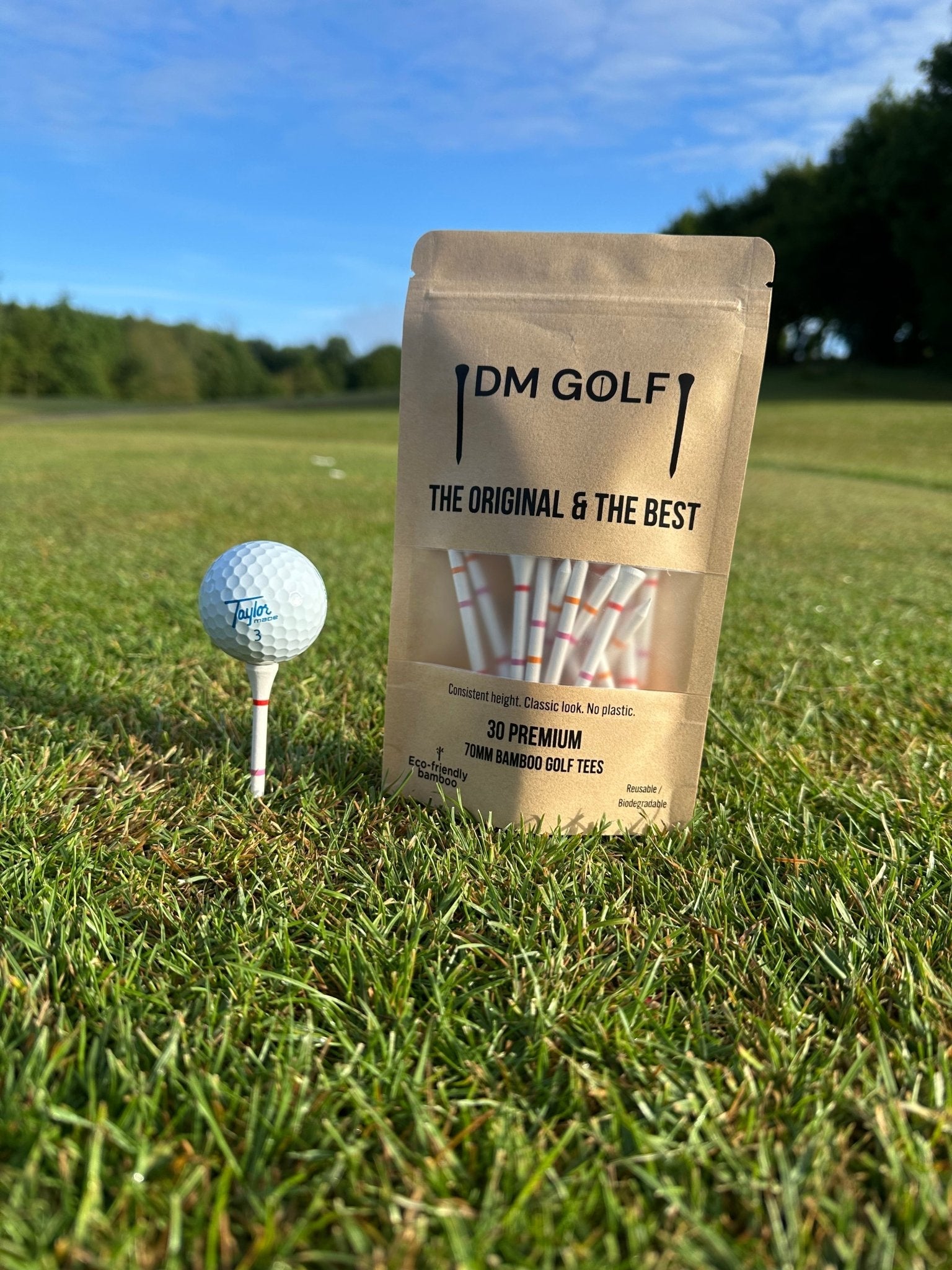 The O G-Not A Castle Tee Premium 70mm Bamboo Golf Tee