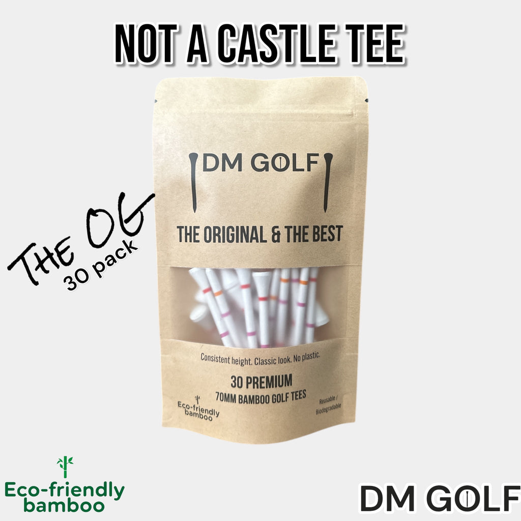 The O G-Not A Castle Tee Premium 70mm Bamboo Golf Tee