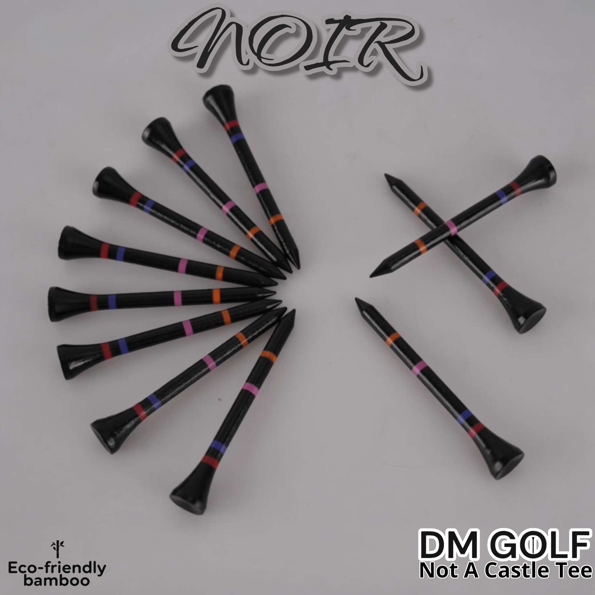 Noir-Not A Castle Tee-Premium 70mm Bamboo Golf Tee
