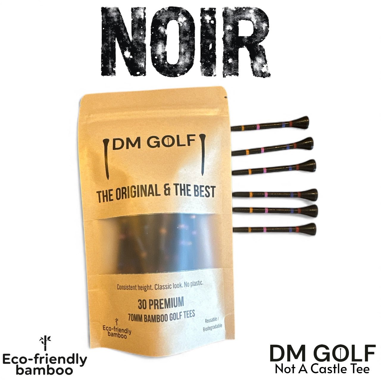 The Colour Cartel — 120 Premium Bamboo Golf Tees
