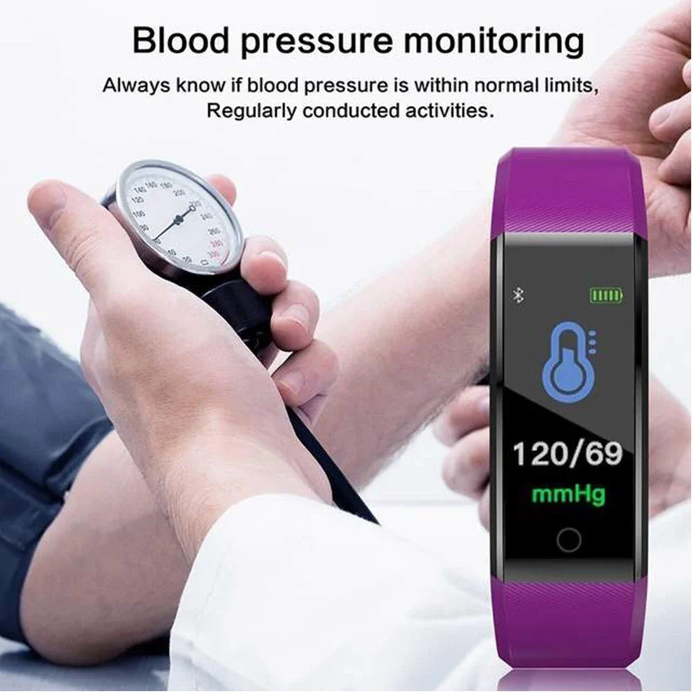 Next-Gen 115Plus Smart Watch for Men & Women: Waterproof, HR/BP Monitor*