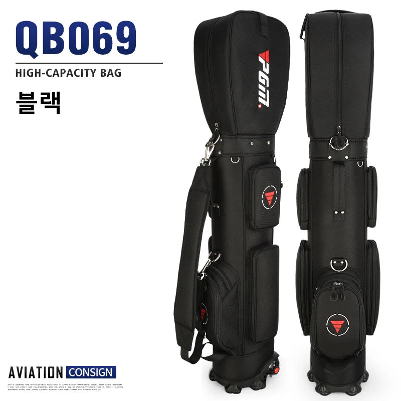 PGM Golf Bag with Wheels Ultra-light Sport Standard Golf Bags