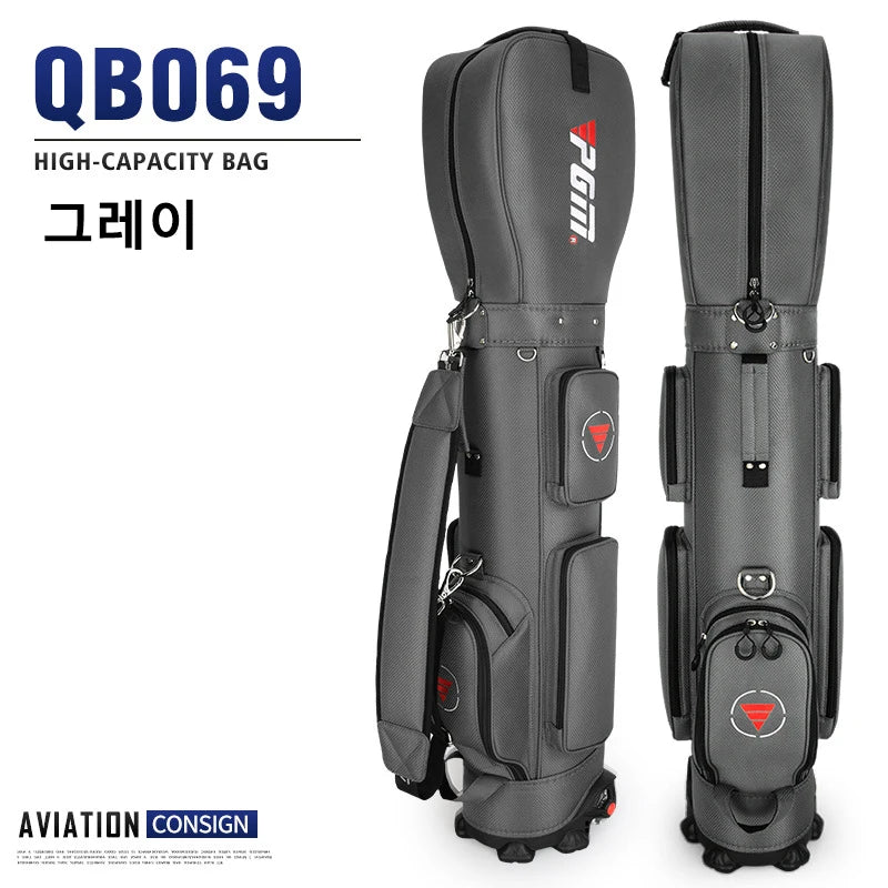 PGM Golf Bag with Wheels Ultra-light Sport Standard Golf Bags