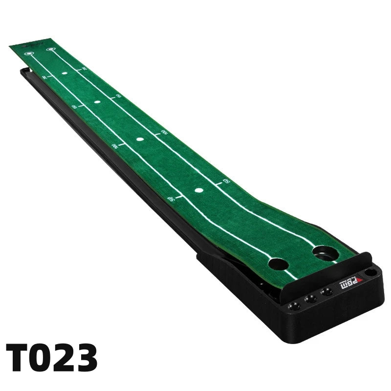 Golf Putter Trainer Set Golf Practice Putting Mat