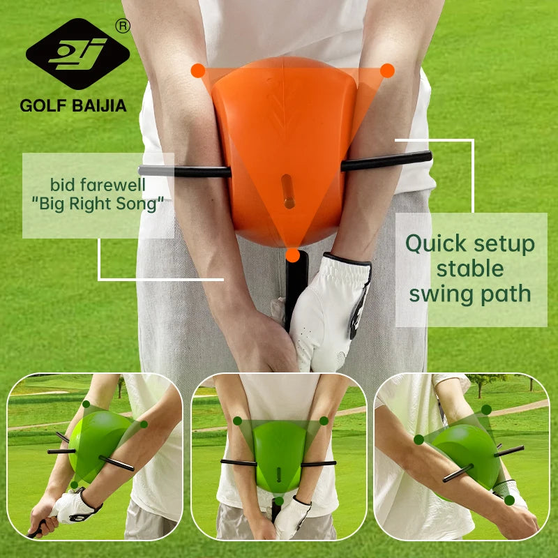 Golf swing arm posture corrector