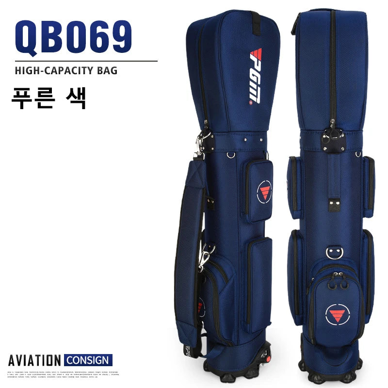 PGM Golf Bag with Wheels Ultra-light Sport Standard Golf Bags