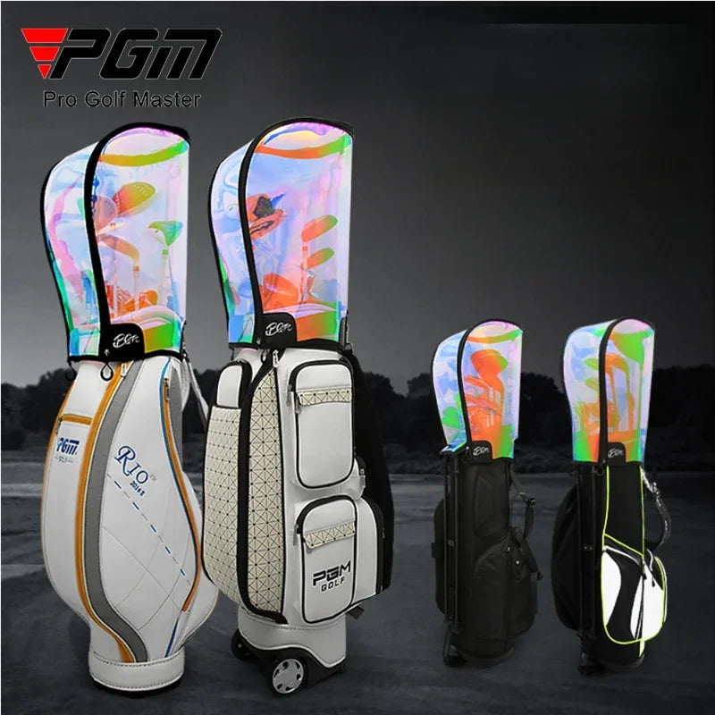 Men Women Golf Bags Colorful Transparent
