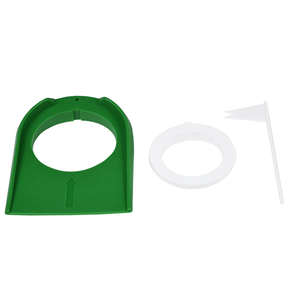 Indoor Golf Putting Trainer With Hole Flag Putter Green Practice Aid