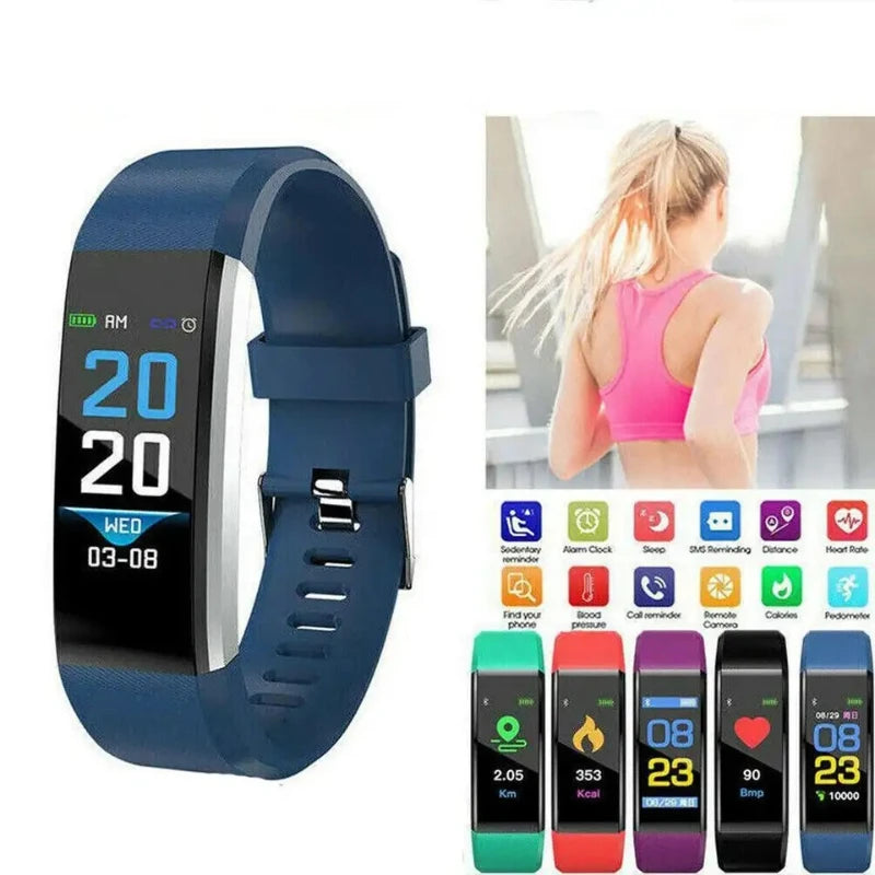 Next-Gen 115Plus Smart Watch for Men & Women: Waterproof, HR/BP Monitor*