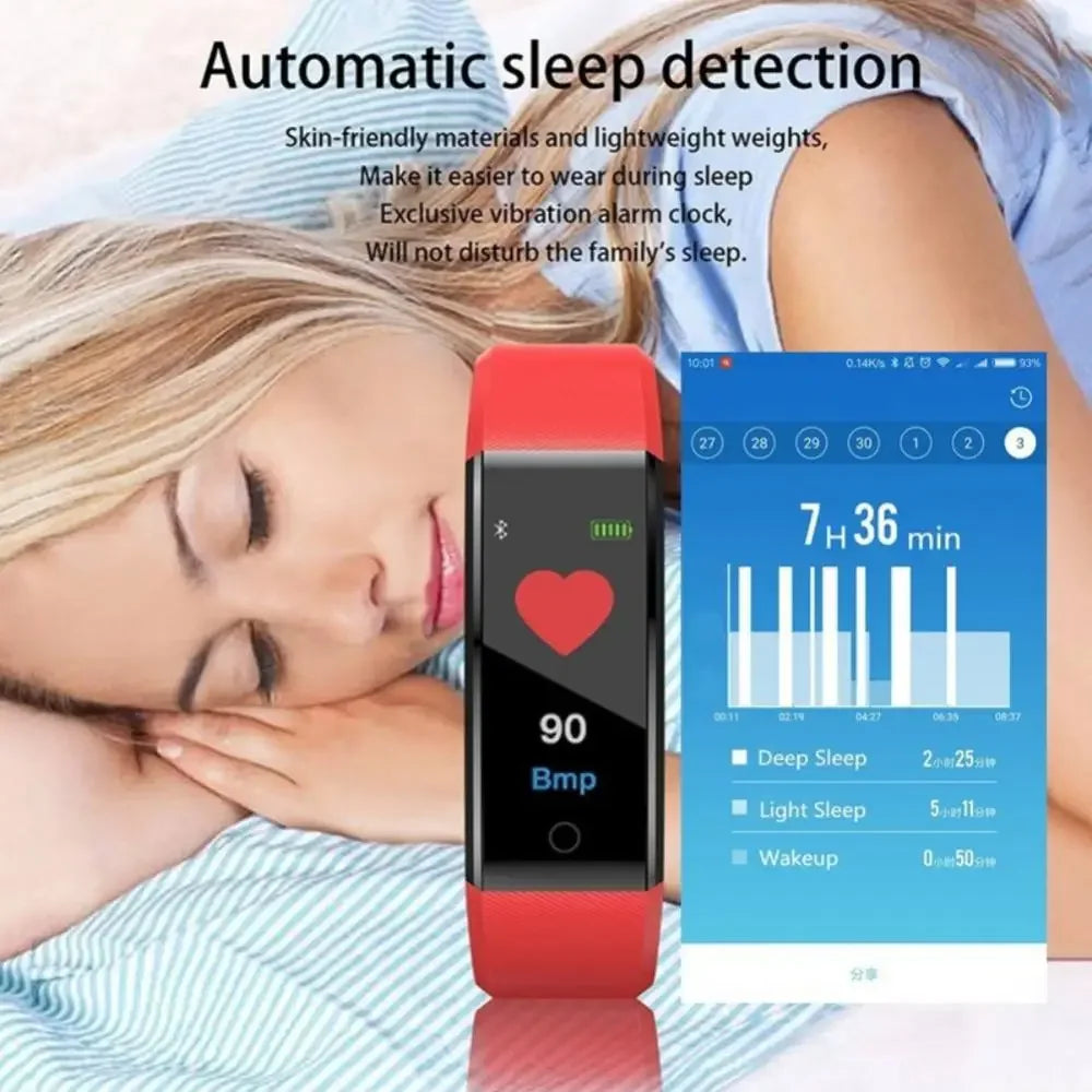 Next-Gen 115Plus Smart Watch for Men & Women: Waterproof, HR/BP Monitor*