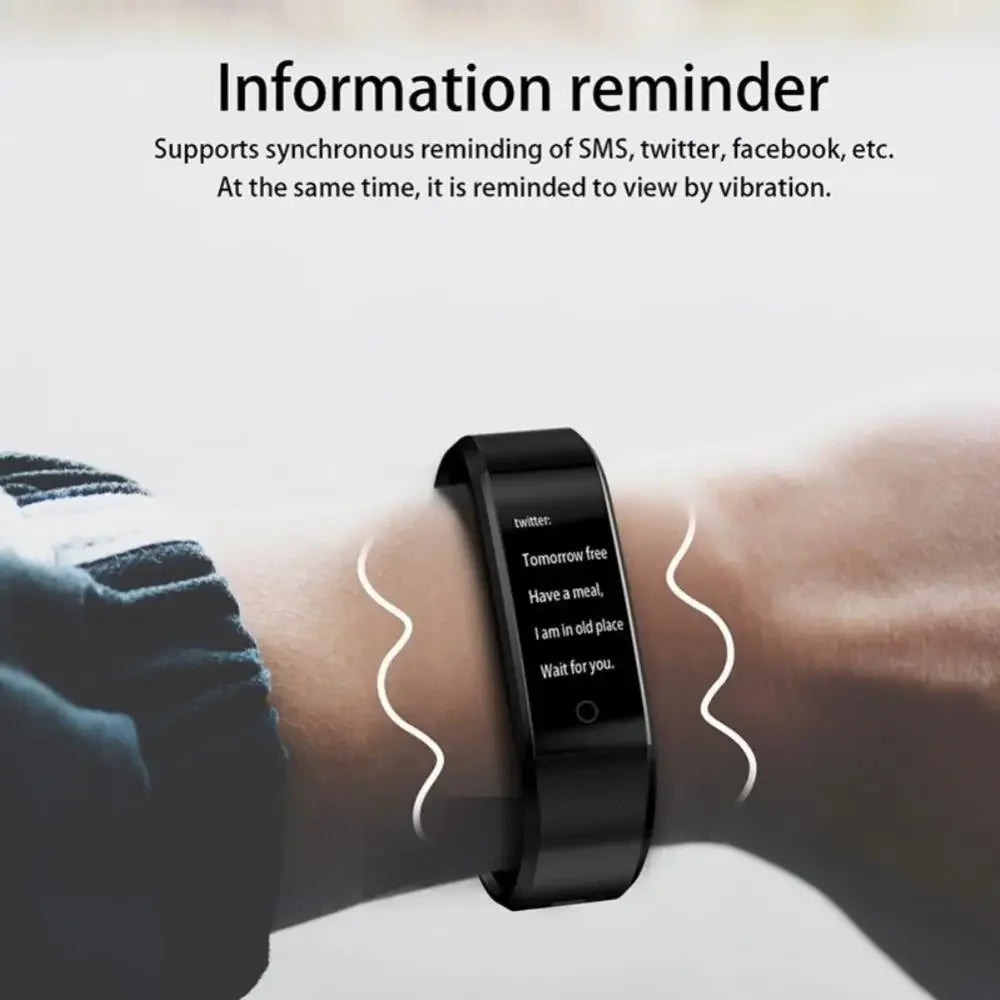 Next-Gen 115Plus Smart Watch for Men & Women: Waterproof, HR/BP Monitor*