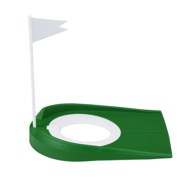Indoor Golf Putting Trainer With Hole Flag Putter Green Practice Aid