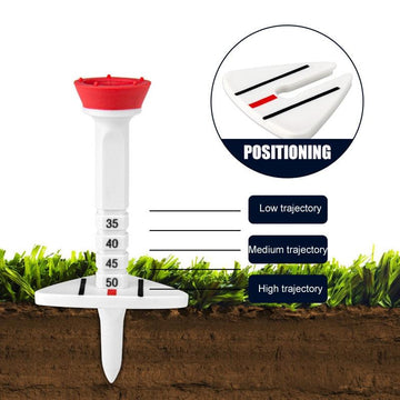 NNEIDS Adjustable Golf Tee Set - 4Pcs / Box - 77Mm Length - Aiming Assist